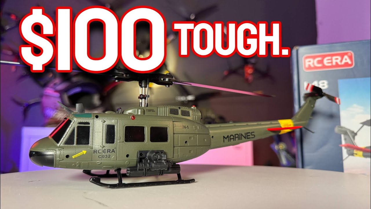 I FLEW it into a TREE!!! 2 times!!! - RCera UH-1 Huey RC Helicopter. 🚁