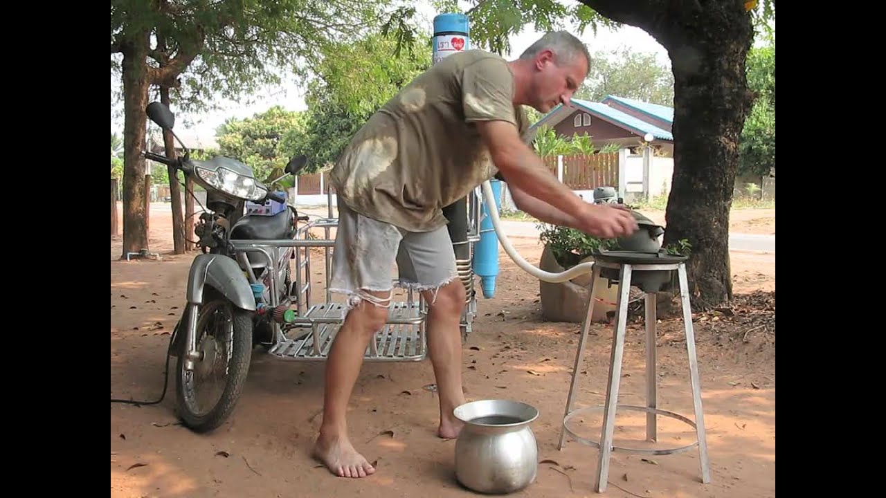 The Thai gasifier start up for the cooking module