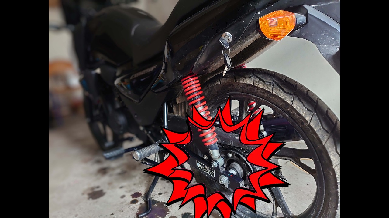 Honda CB125f - smarowanie łańcucha, mycie motocykla, zabezpieczenie przed korozją