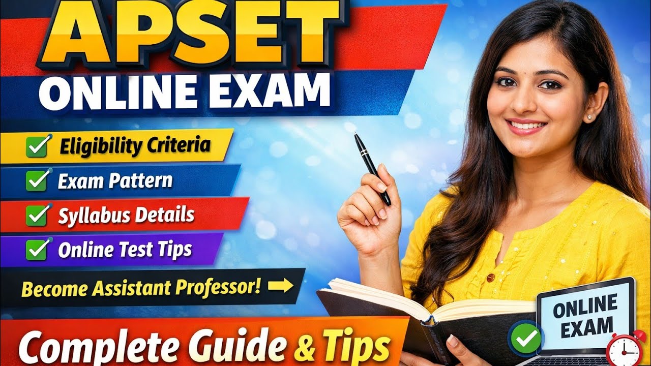 APSET Online Exam complete Guide|Howto qualify Assistant Professor in AP|Eligibility, Exam pattern✍️