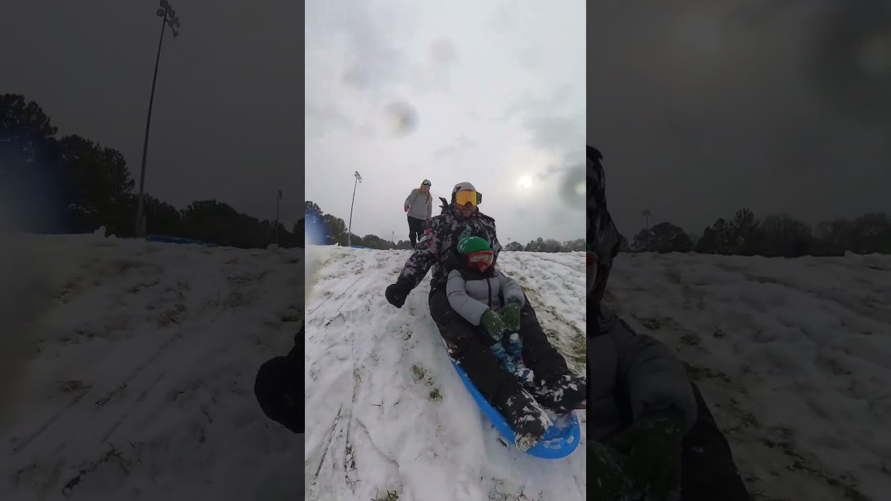Anderson Civic Center sledding