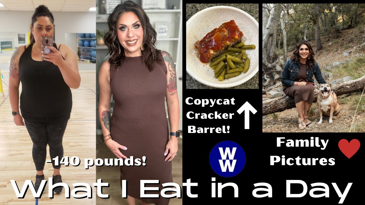 WHAT I EAT IN A DAY ON WW TO LOSE 140 POUNDS - HOMEMADE DOG TREATS - COPYCAT CRACKER BARREL MEATLOAF