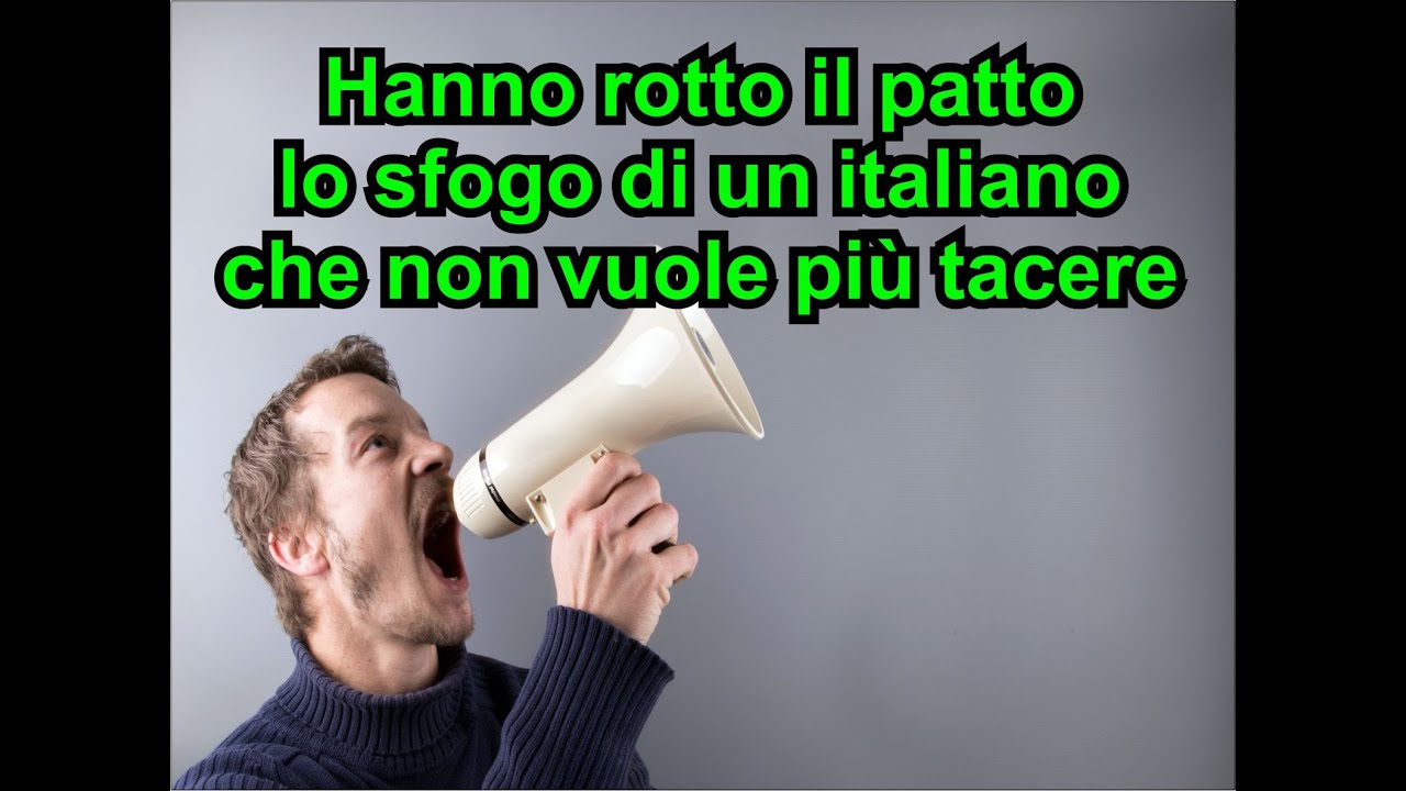 lo sfogo di un italiano che non vuole più tacere #BastaSacrifici #Verità #SvegliaItalia #Manifesto