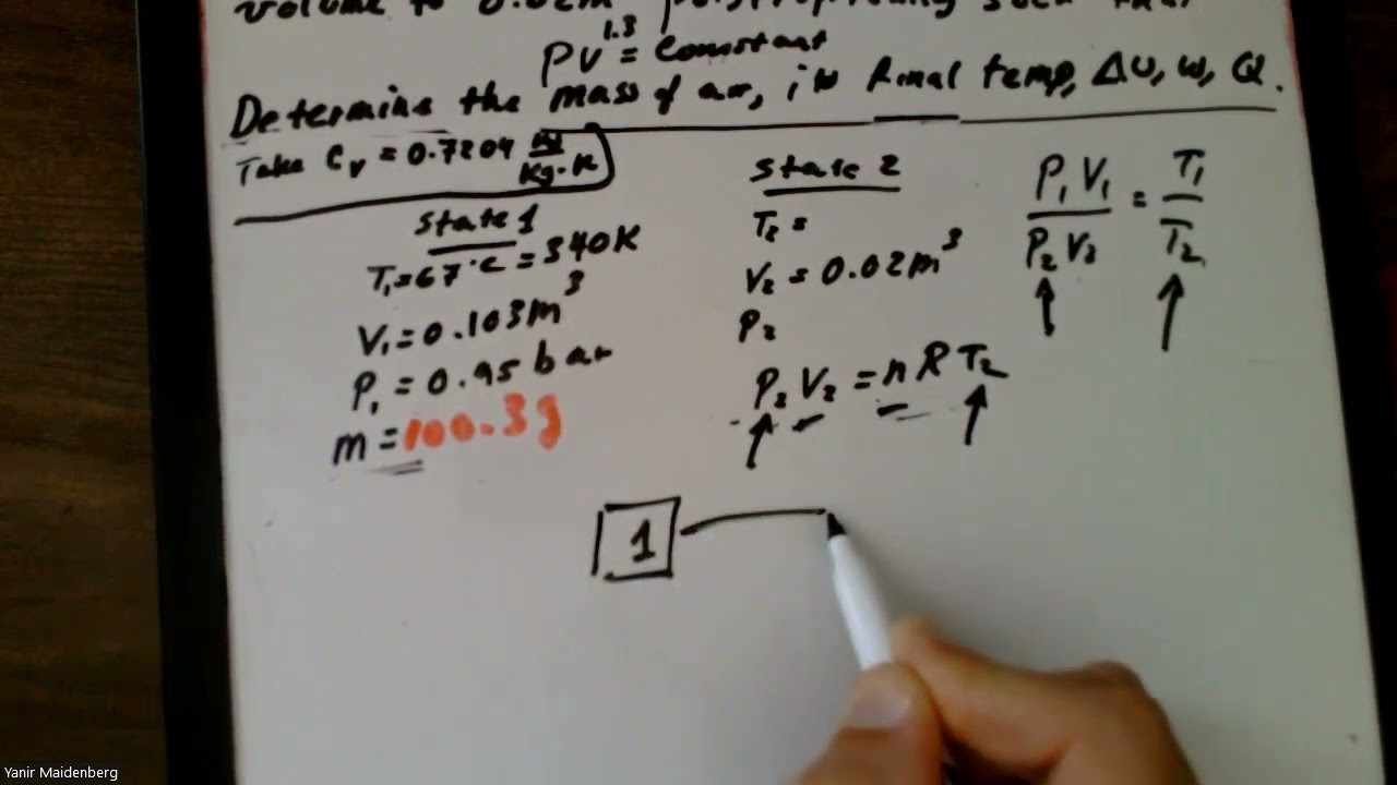 Example 5 Ideal Gas and a Polytropic Process