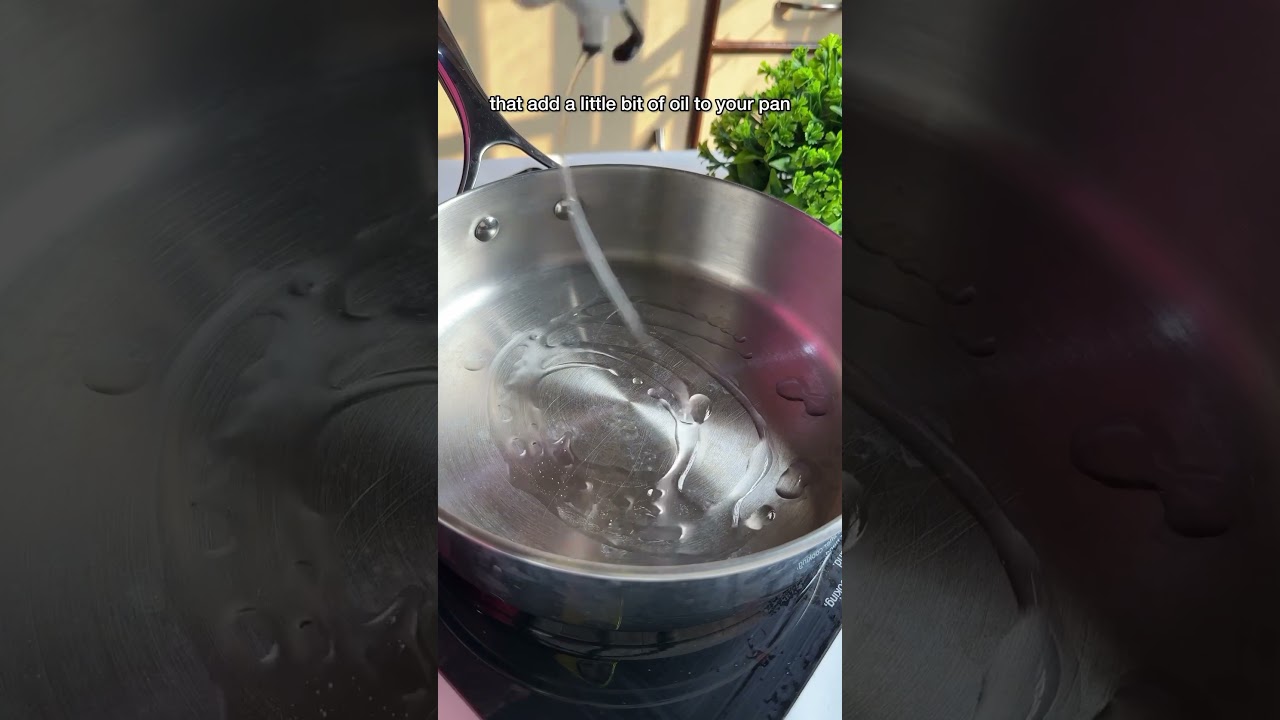 Make stainless steel pan nonstick like this #stainlesssteel #cookware are