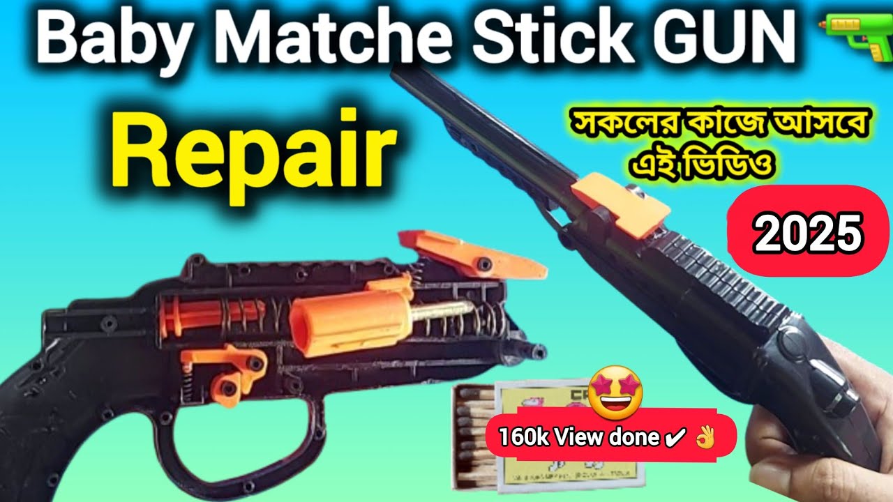Match stick gun repair // Diwali Matchstick Gun repair//Matche Gun repair setup at home