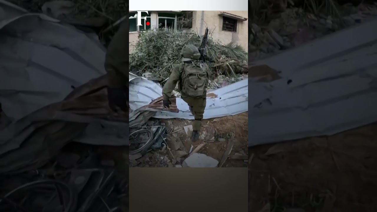 Watch: Fierce Gunfight Between Israeli Soldiers and Hamas Inside Gaza | Subscribe to Firstpost