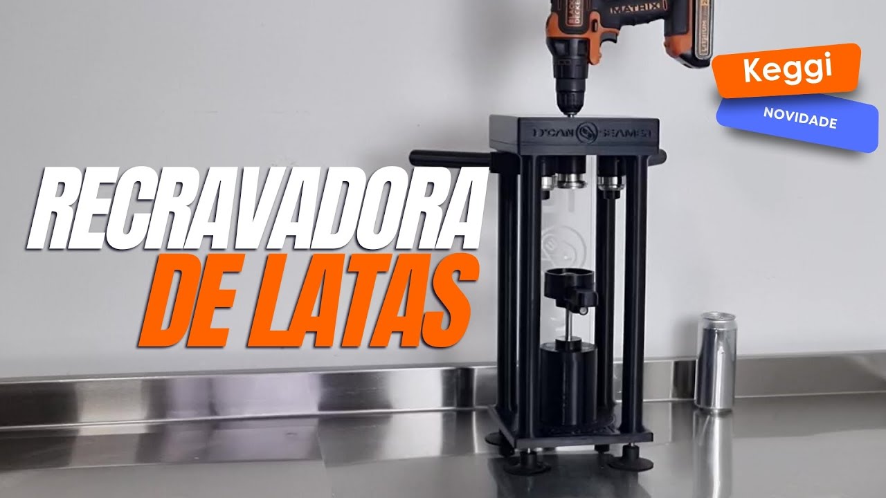Recravadora de latas feita com impressora 3D