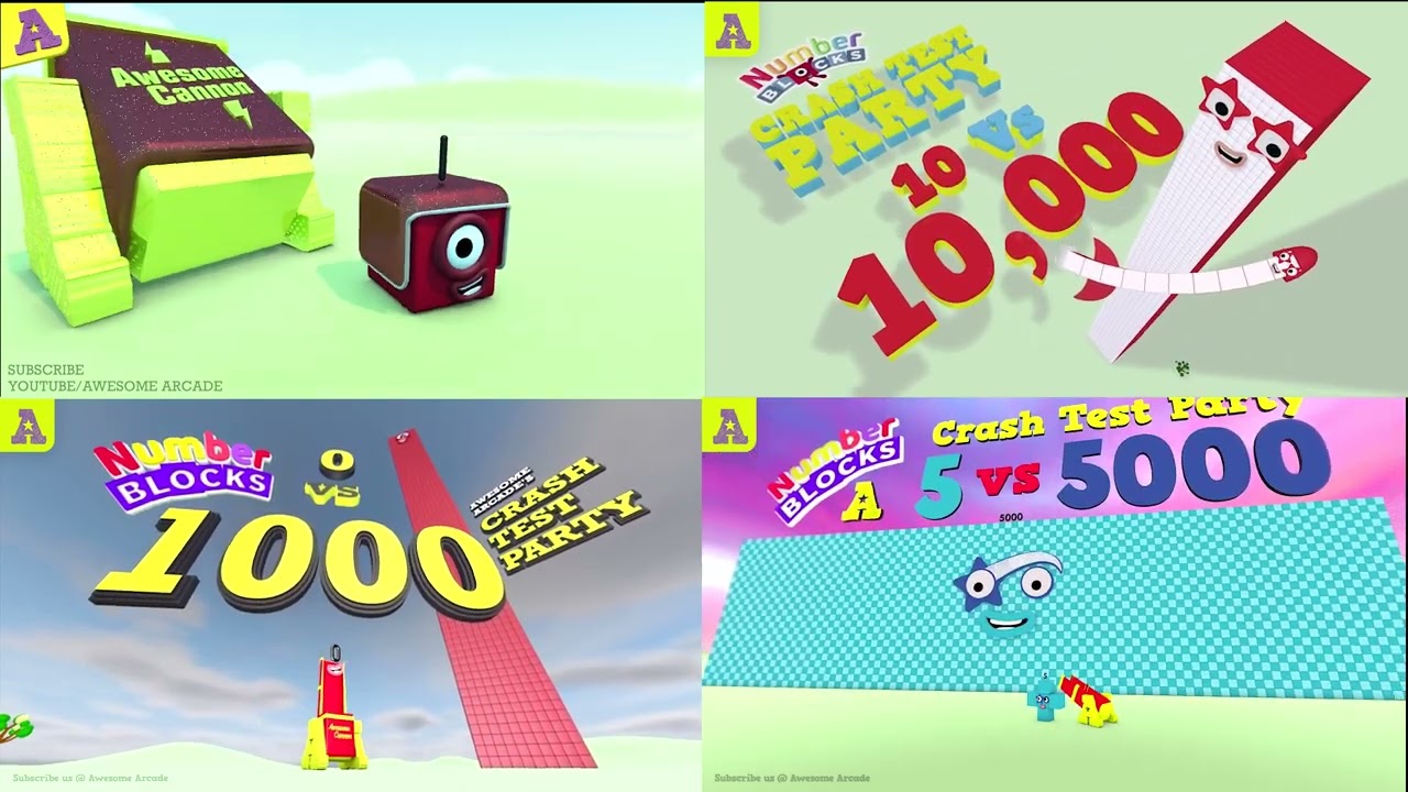 Can these Massive Numberblocks Survive the Fall? 5000, 10000 GOLDEN!