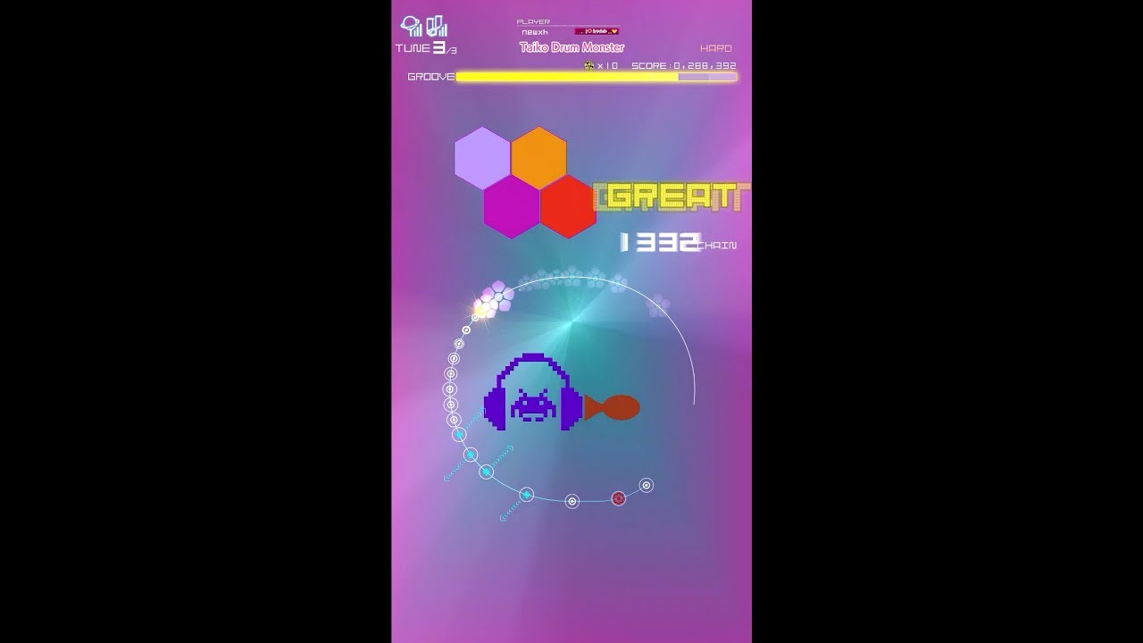 Taiko Drum Monster [HARD] FULL CHAIN 【GROOVE COASTER 4】