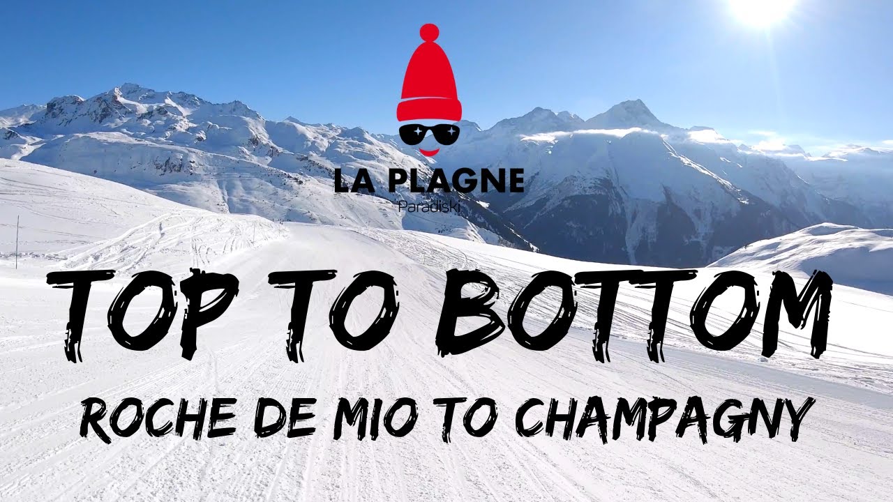 La Plagne Top to Bottom: Roche de Mio to Champagny via Levasset & Les Bois 4K