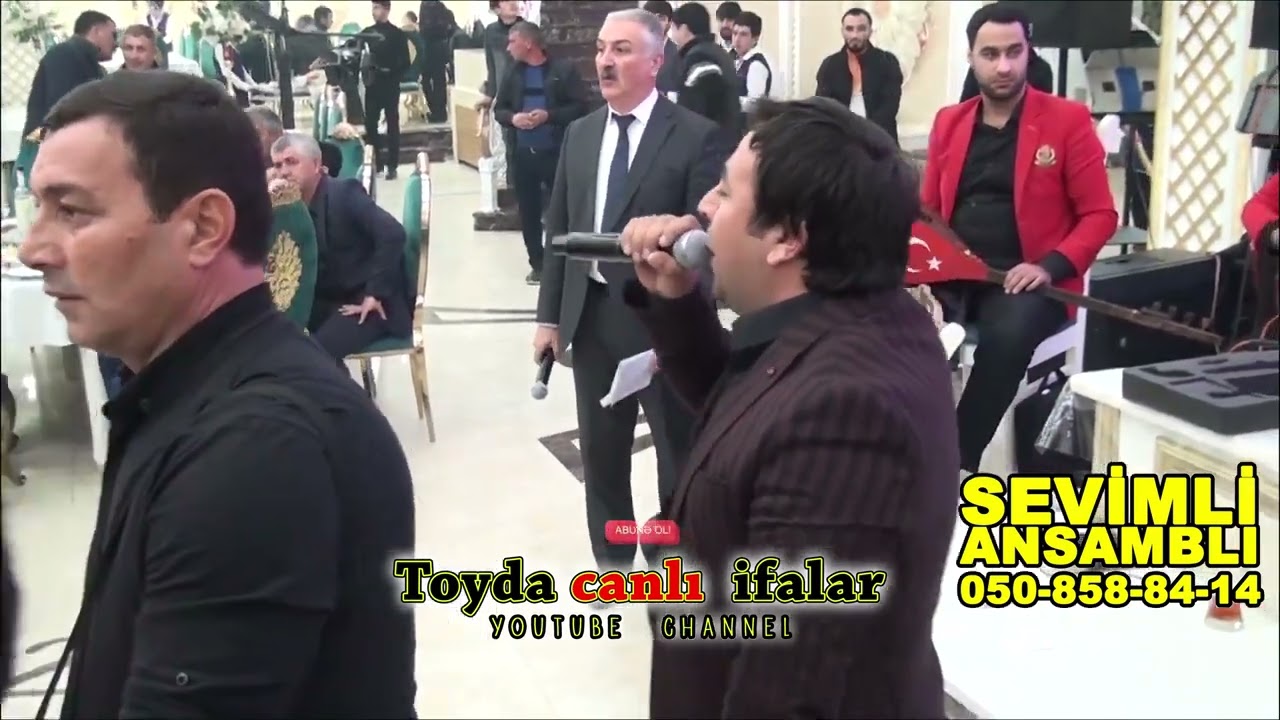 yeni popuri toy mahnilari oxuyan Çingizxan   qarmon Rehman Cebrayilli   Sevimli Ansamblı