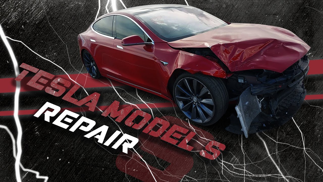 Tesla S. 🔥 Complicated front end repair! Cложный ремонт передней части! 🔥