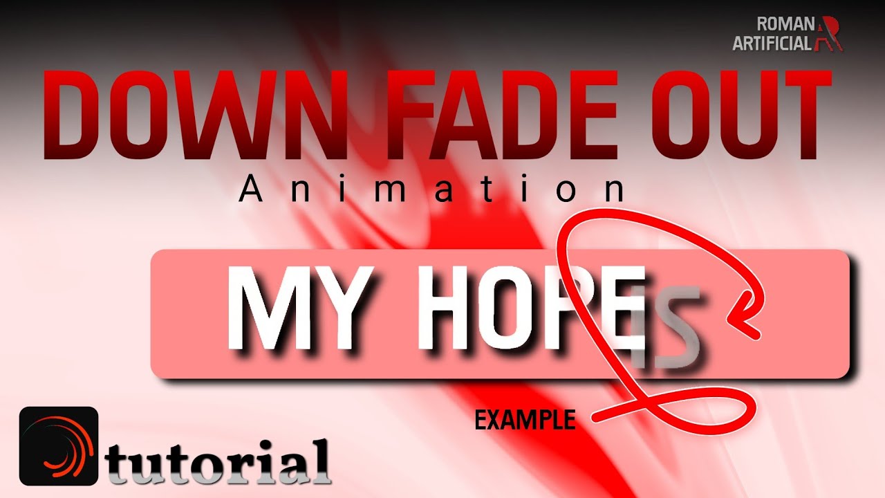 ​How to Make Down Fade Out Text Animation in Alight Motion | Step by Step Guide