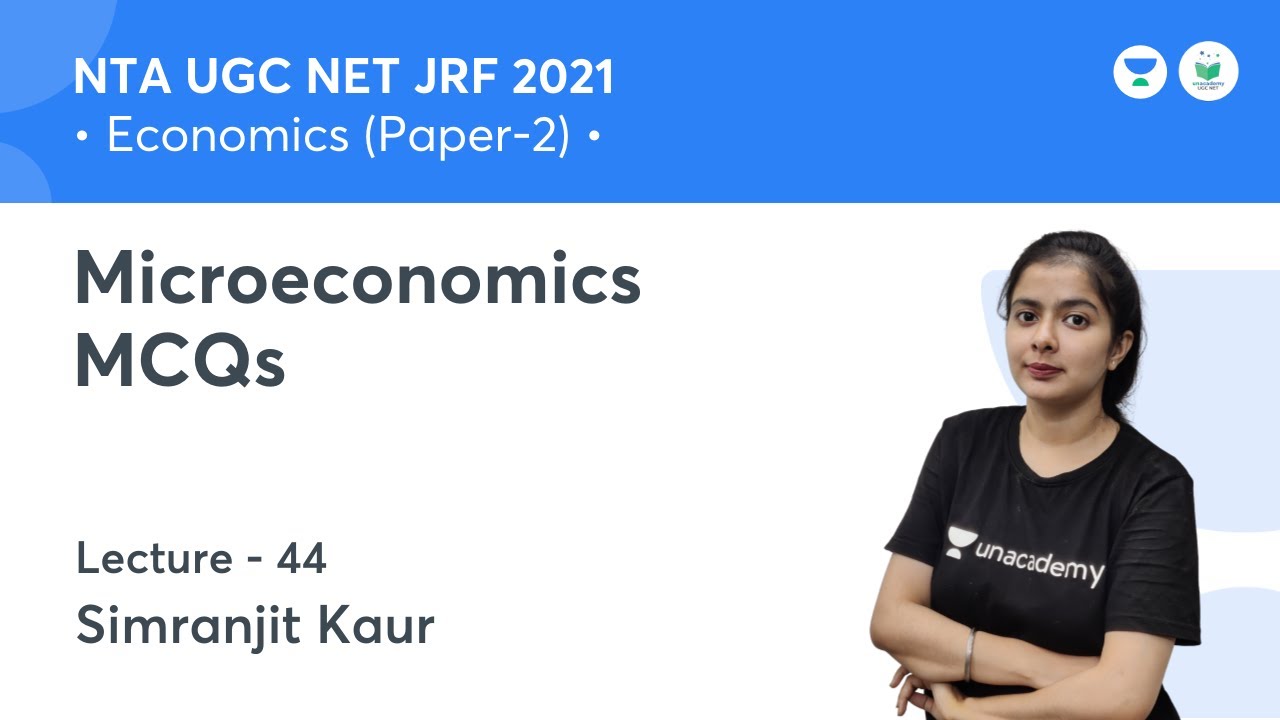 Microeconomics MCQs | Economics | NTA UGC NET JRF 2021 | by Simranjit Kaur