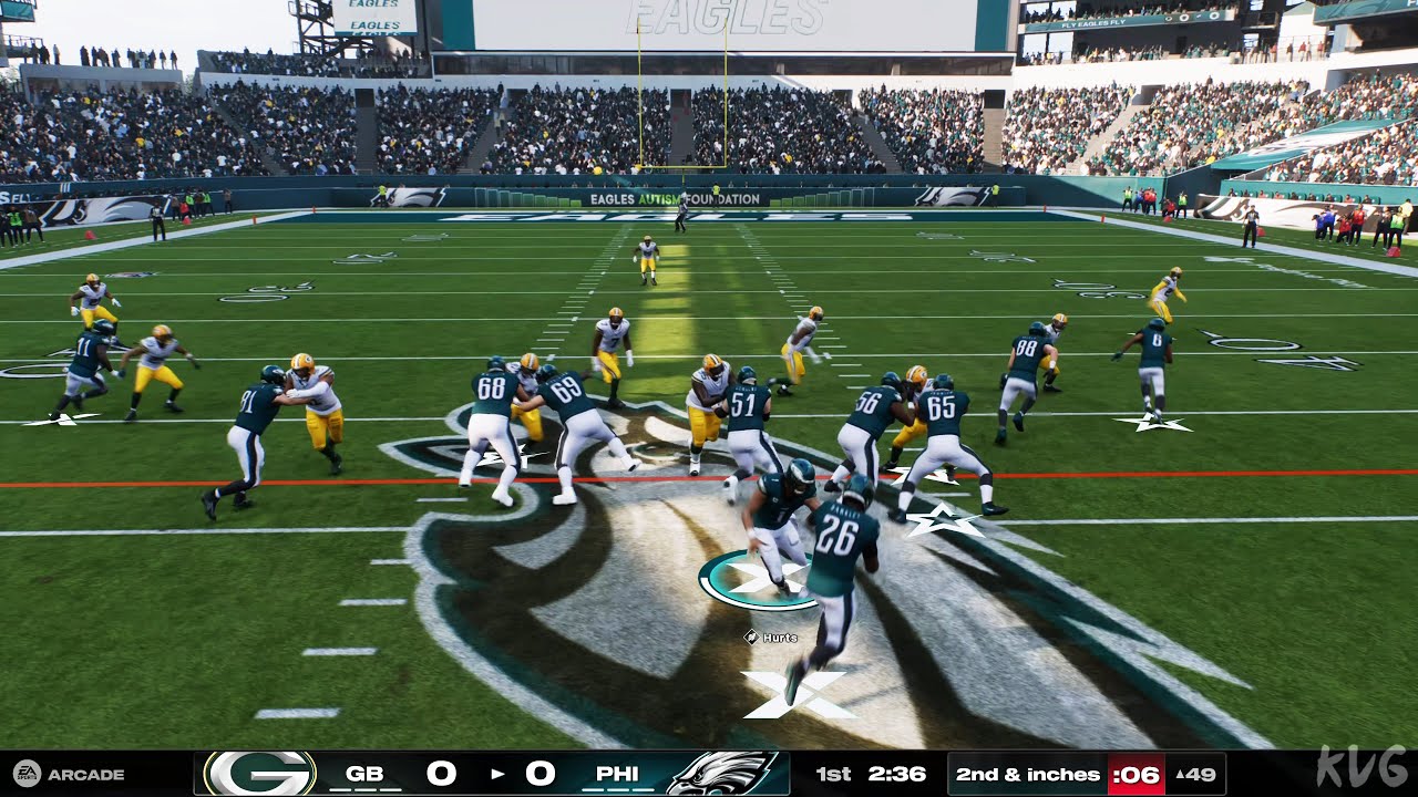 Madden NFL 25 - Green Bay Packers vs Philadelphia Eagles - Gameplay (PS5 UHD) [4K60FPS]