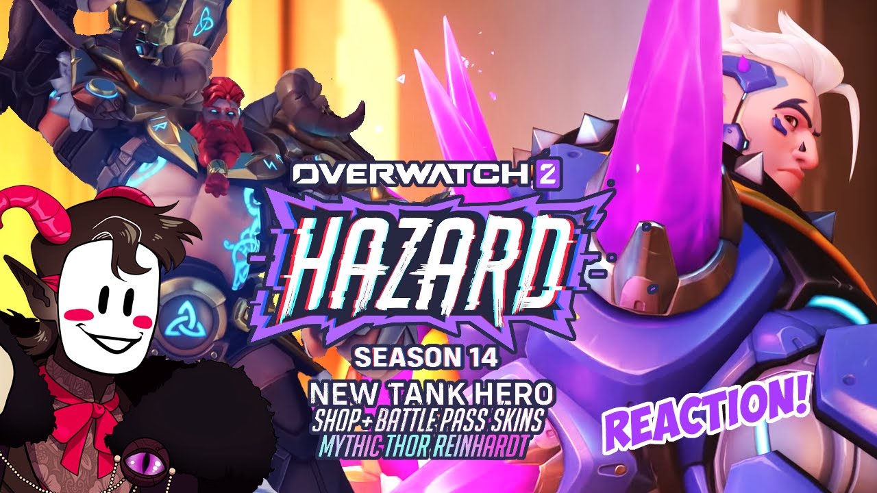 Reinhardt Mythic + NEW TANK HERO Hazard! Overwatch 2 Season 14 | Trailer REACTION