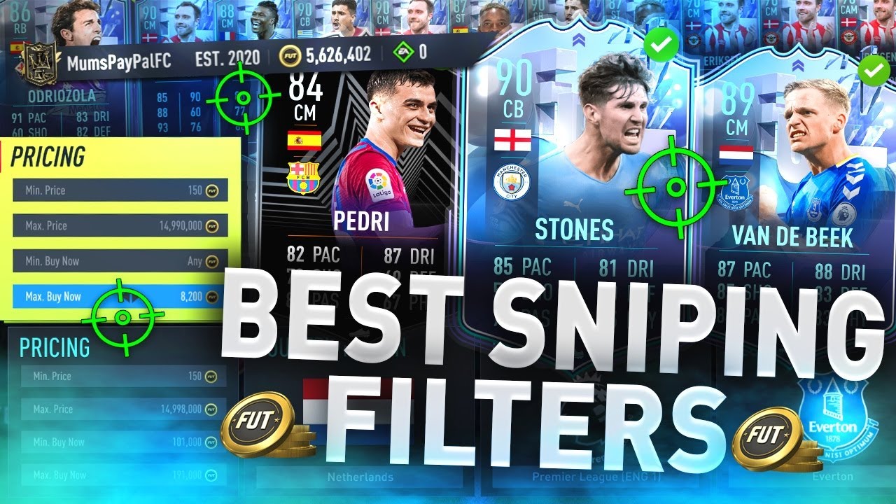 MAKE 200K QUICK WITH THESE SNIPING FILTERS! 🥶 (FIFA 22 BEST SNIPING FILTERS TO MAKE COINS)