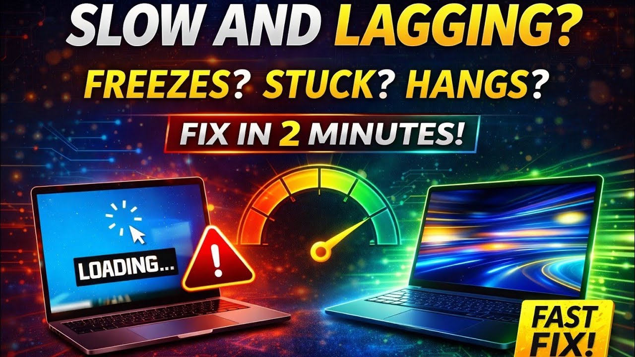 Laptop Slow or Hanging? Fix It in 2 Minutes ⚡ (Works for Laptop & Desktop)