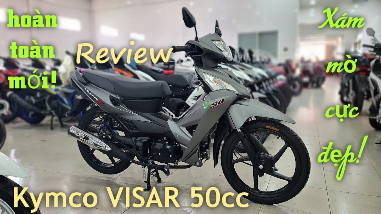 KYMCO VISAR S 50cc Xám mờ cực đẹp mới về CH Mai Duyên #xe50cc #kymco #xemay50cc #hocsinh #xe50cc