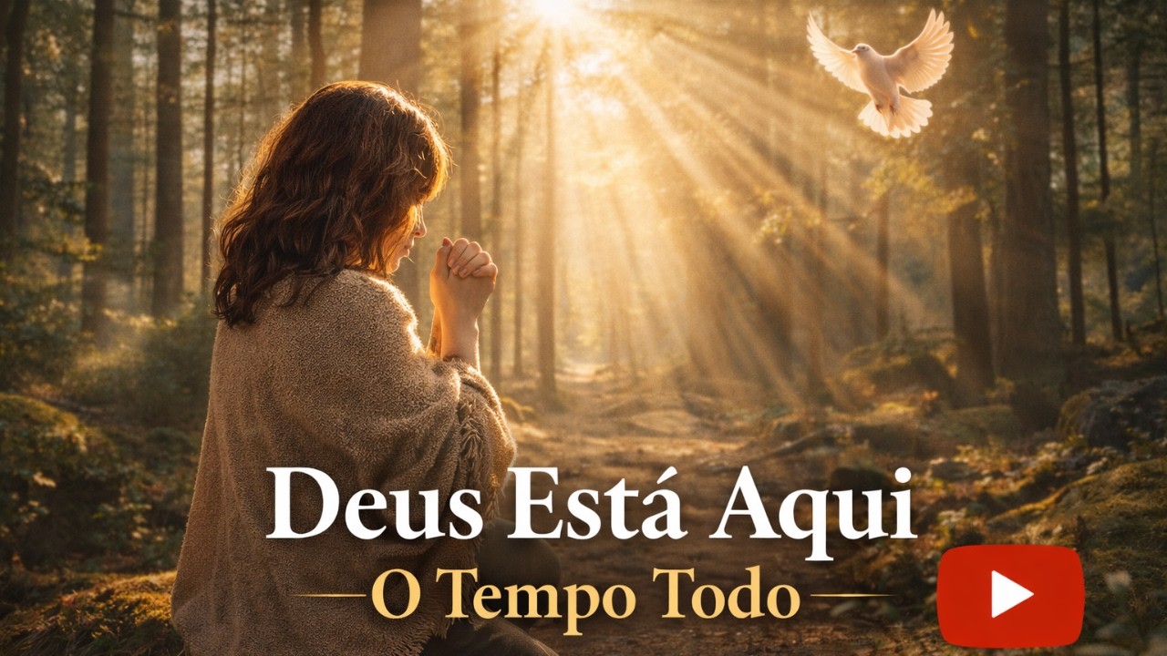 Deus Está Aqui o Tempo Todo | Louvor Calmo Para Paz, Descanso e Presença de Deus