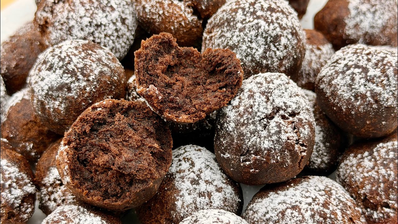 Castagnole al Cacao Senza Uova 🍫 | Soffici e Golose per Carnevale