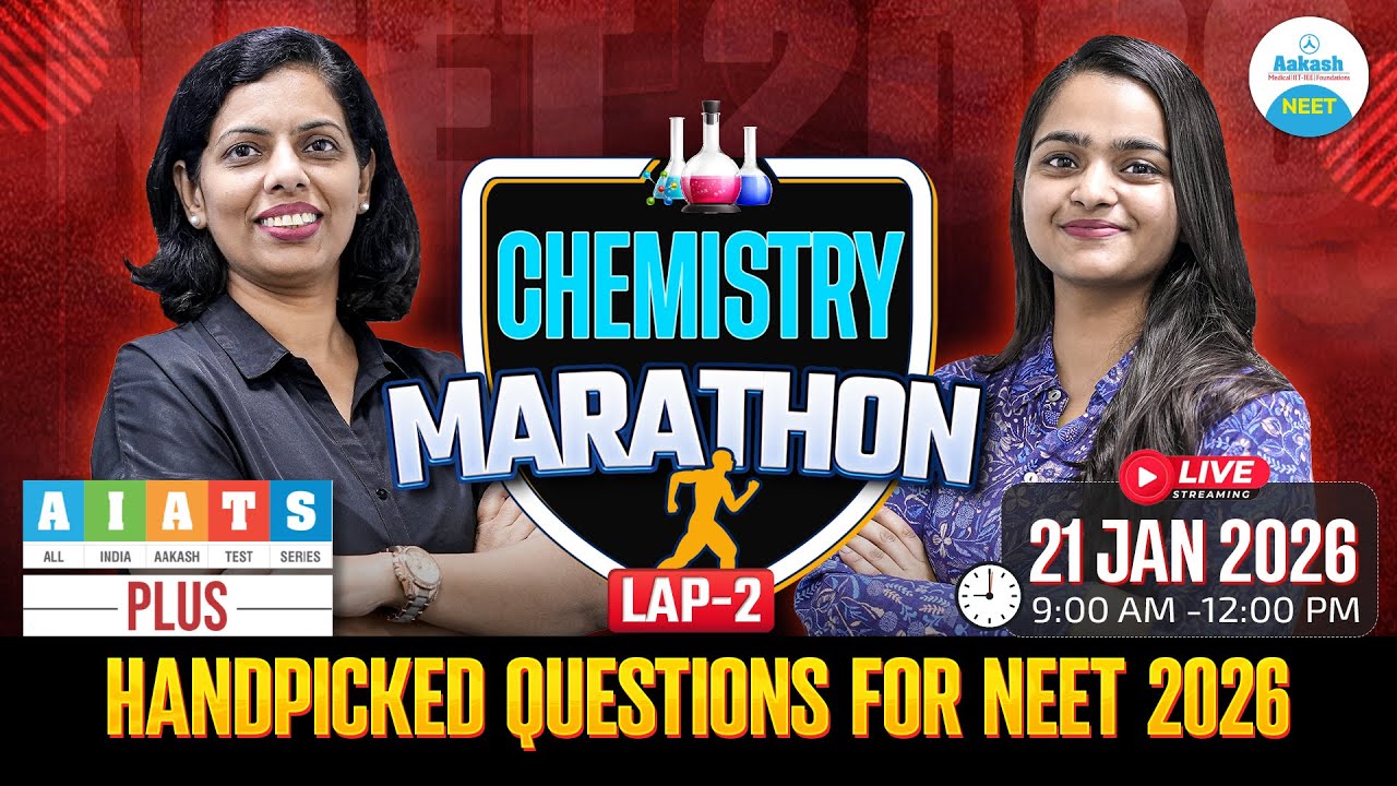 Chemistry Marathon | AIATS Plus Handpicked Questions🔥| NEET 2026 Live Revision🚀