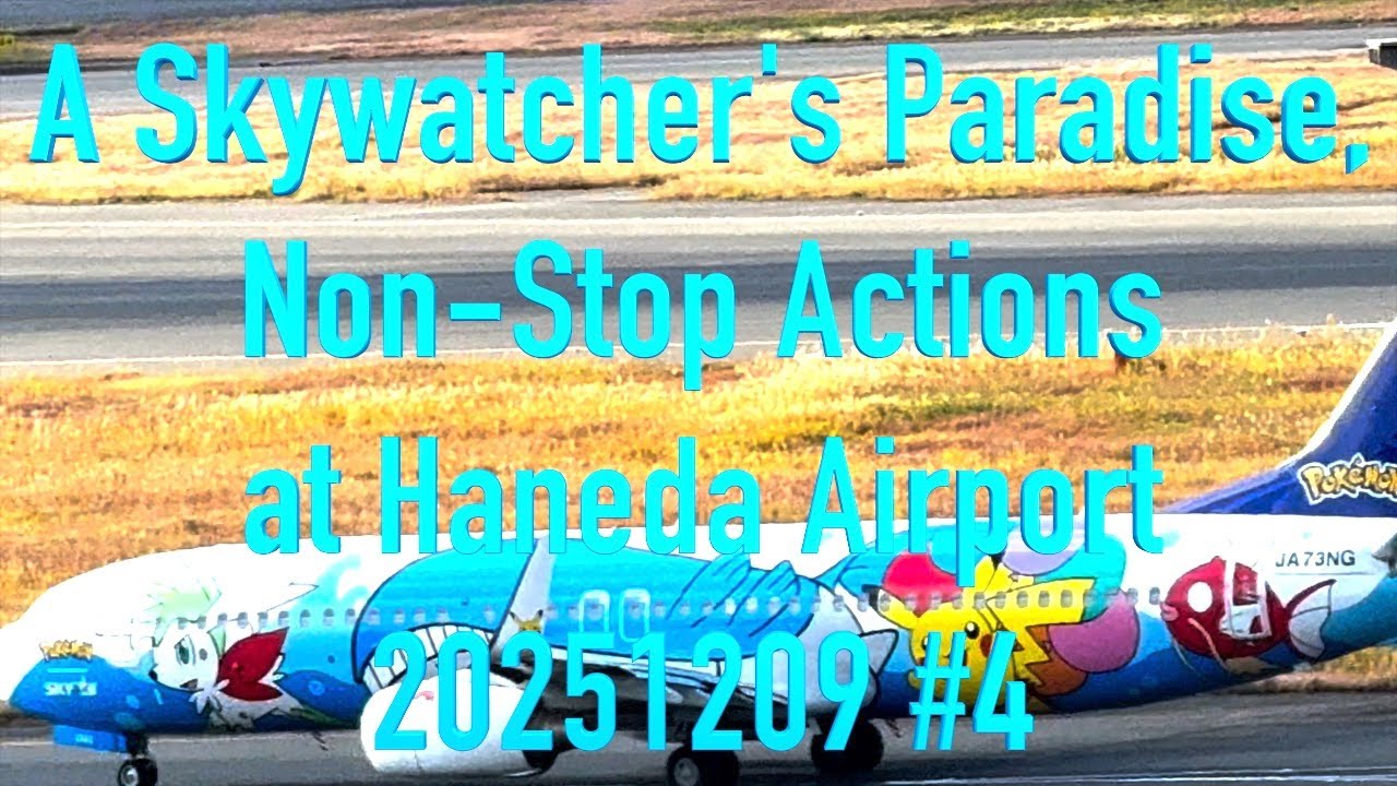 A Skywatcher's Paradise, Non-Stop Actions at Haneda Airport 20251209 #4 #japan #tokyo #haneda #fly