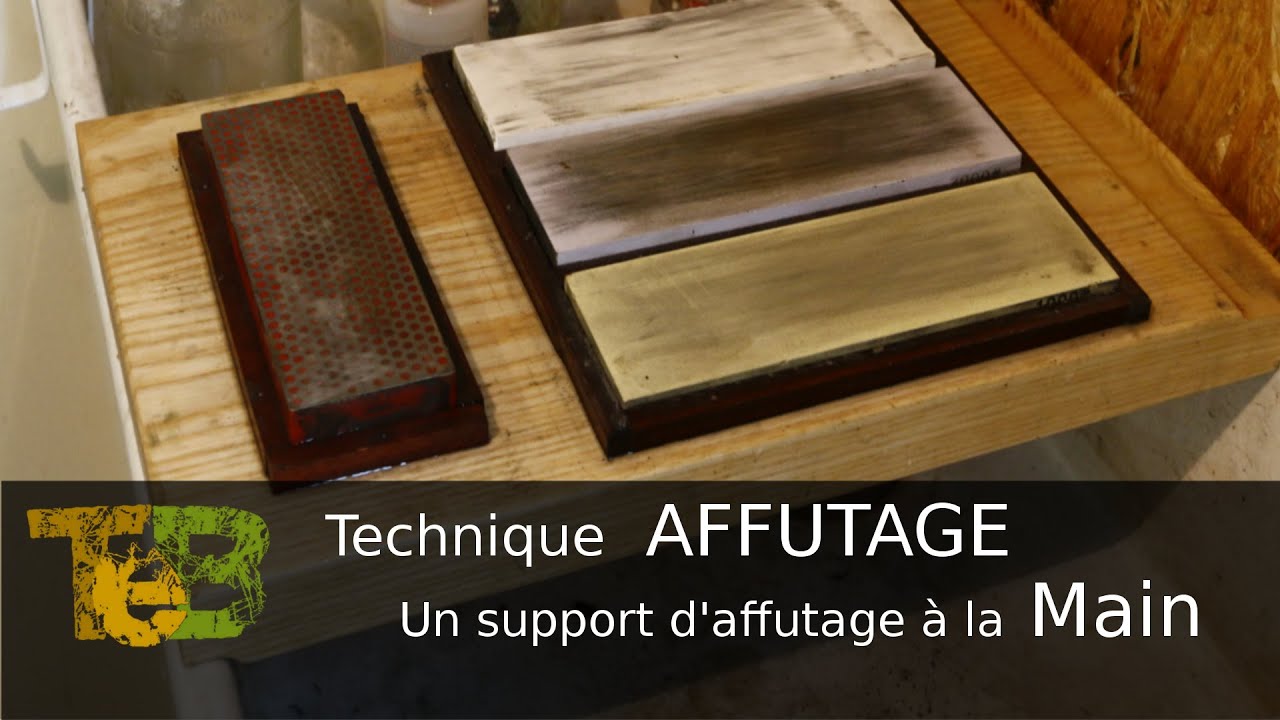 Support d’affûtage à la main pour fer de rabot et ciseau à bois