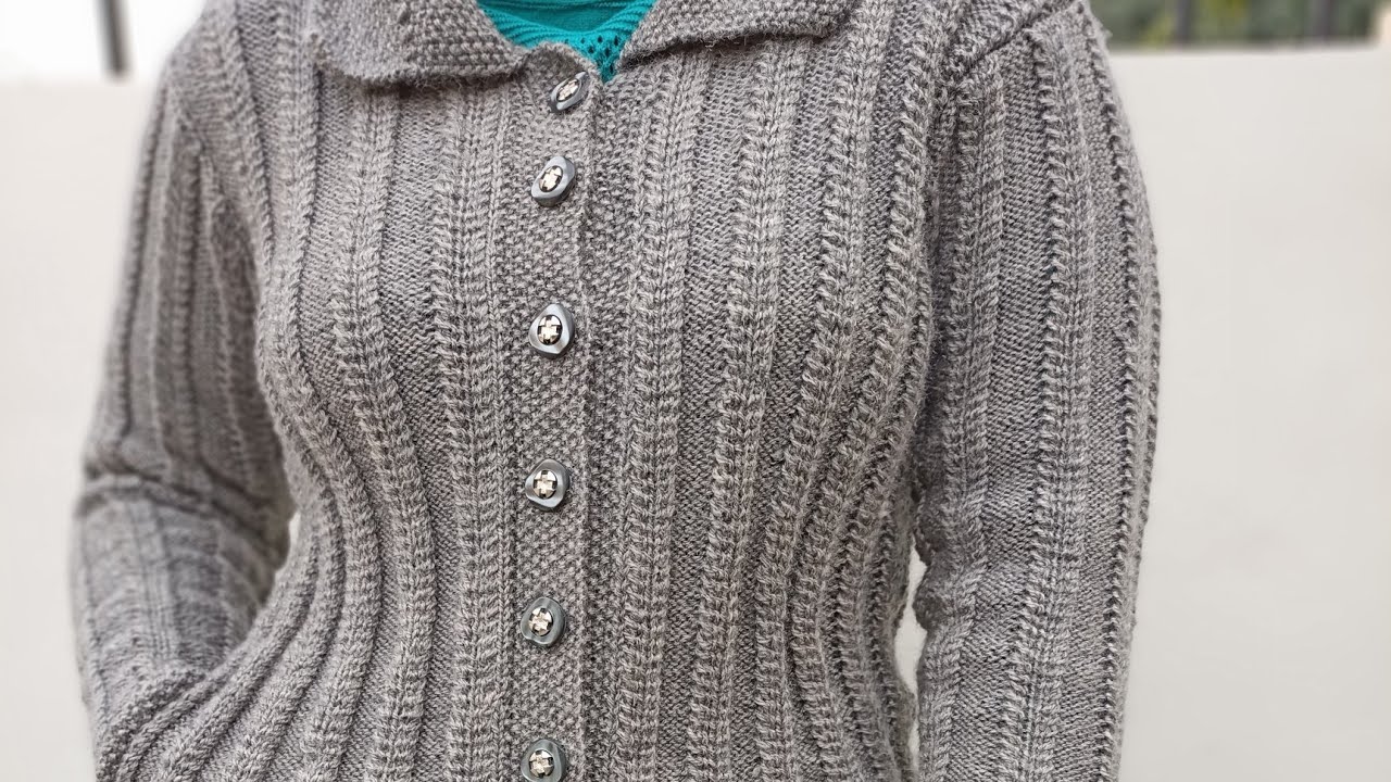 girls front open top/ ladies cardigan design in Hindi