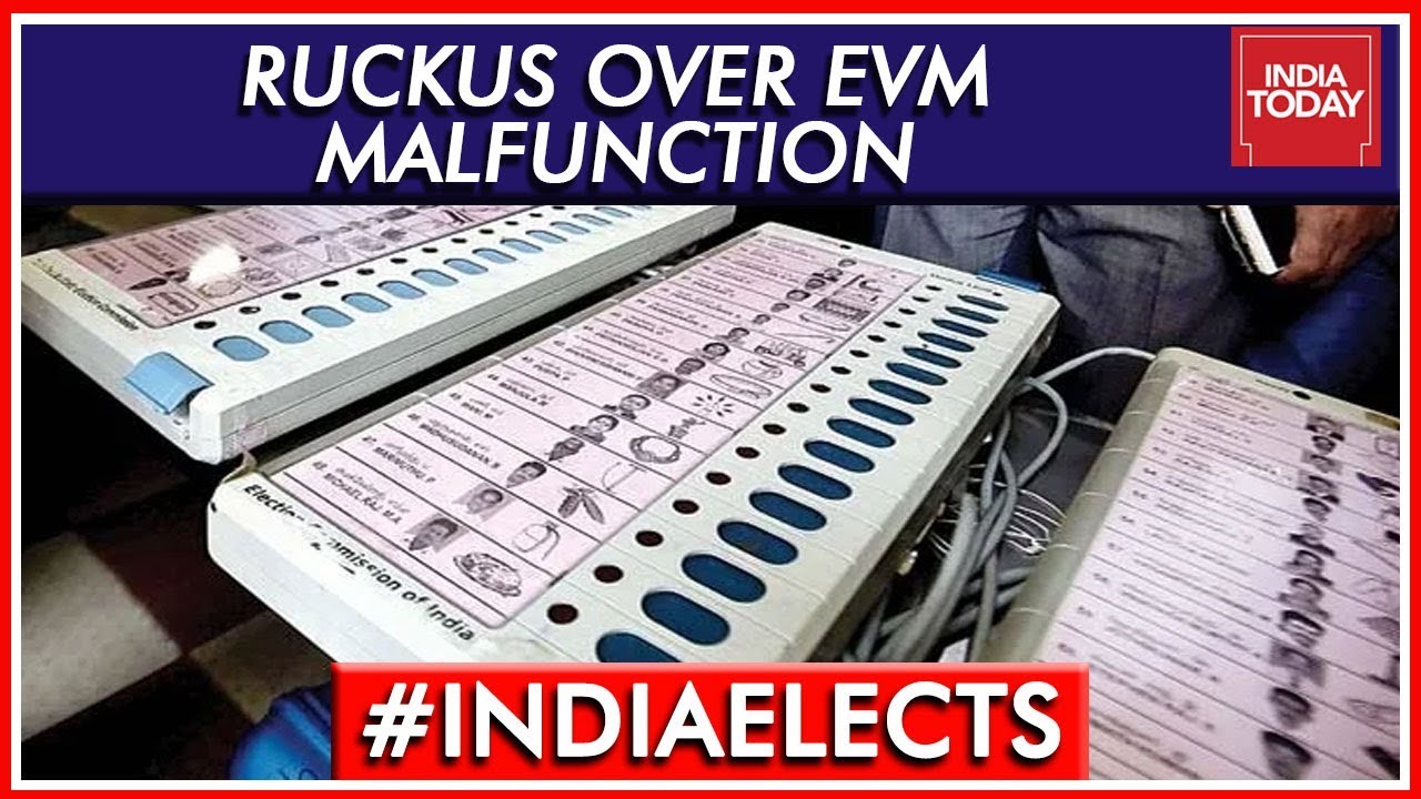 EVM Malfunction: RLD Workers Create Ruckus At Polling Booth  | Lok Sabha Elections 2019