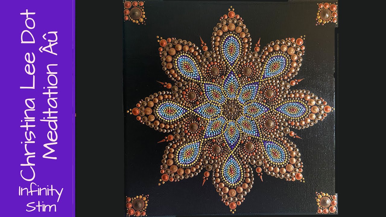 Infinity Gold: Dot Meditation Autistic Stim Relaxing Anxiety Relief