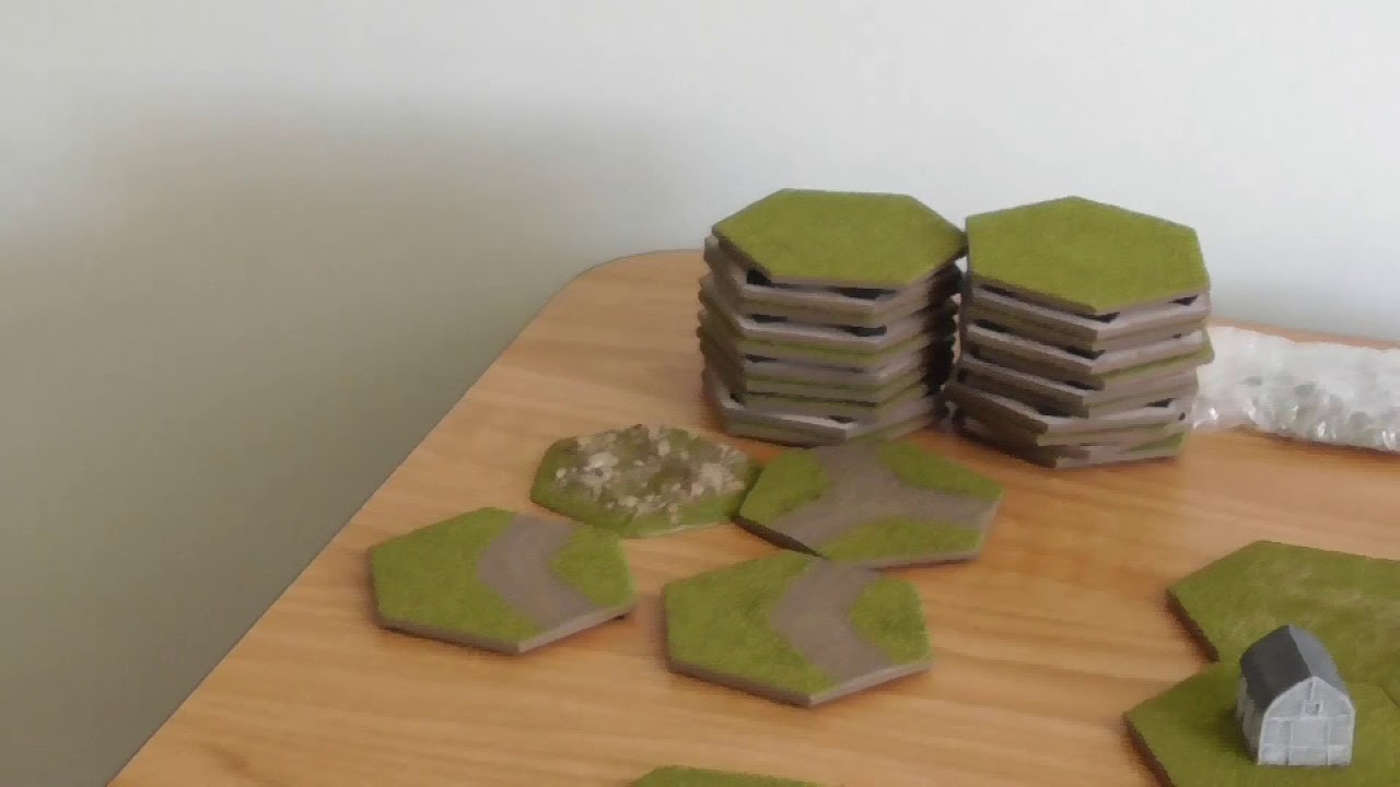 Battlescale Hex Terrain for miniatures or C&C game systems.