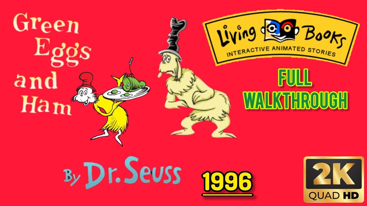 Living Books: Green Eggs And Ham (1996) Full Walkthrough - 2K60fps