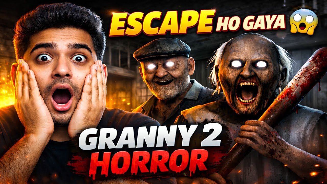 Granny 2 Full Escape 😨 | Horror Gameplay Hindi | Noob vs Granny