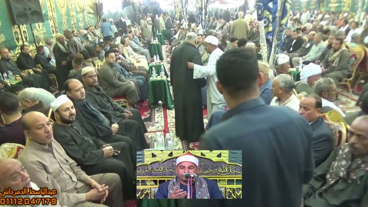 الشيخ محمد الكرشب عشاء عزاء الحاج عبدالرحمن القاضي بقرية برشوم المحطة