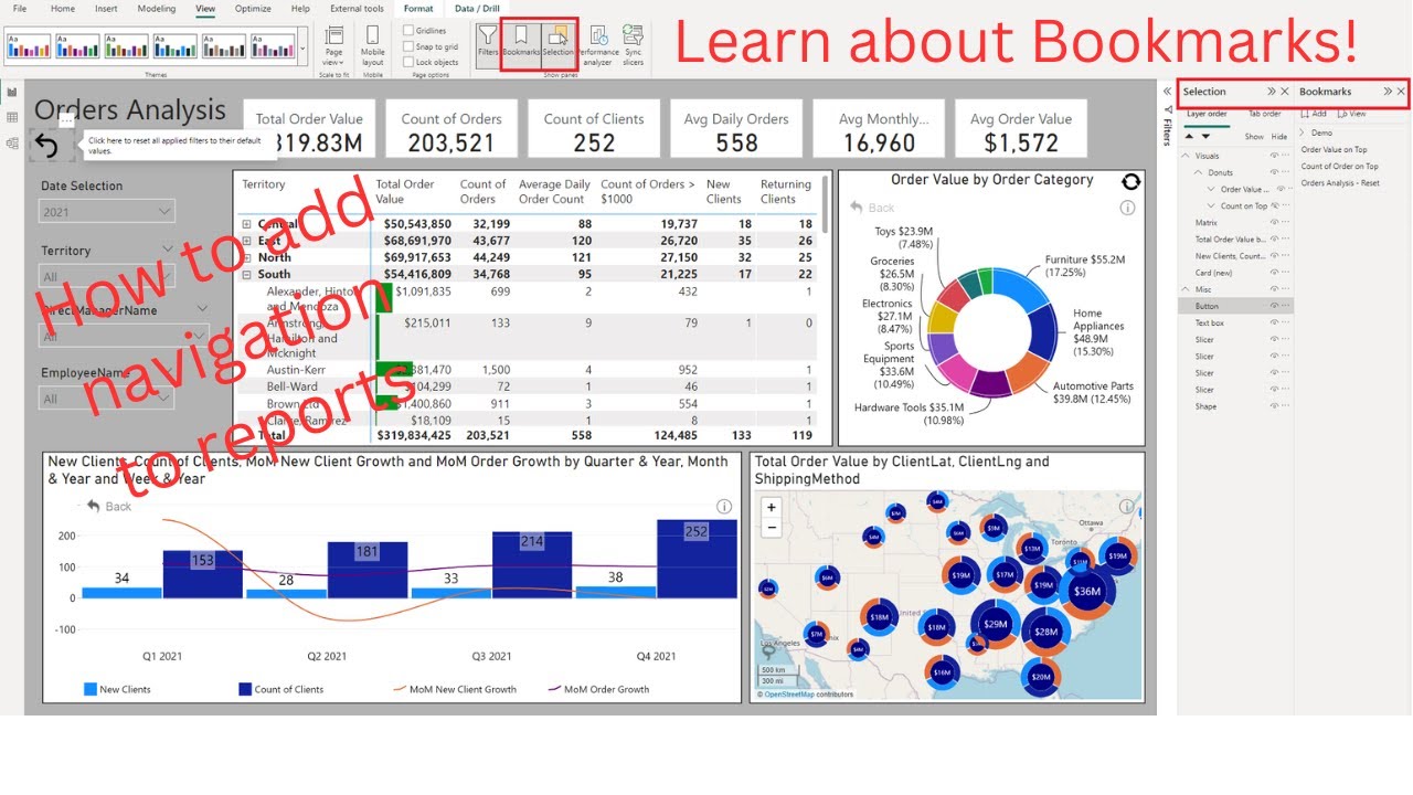 Power BI Bookmarks - Additional Layer of Interactivity with Power BI Report Bookmarks