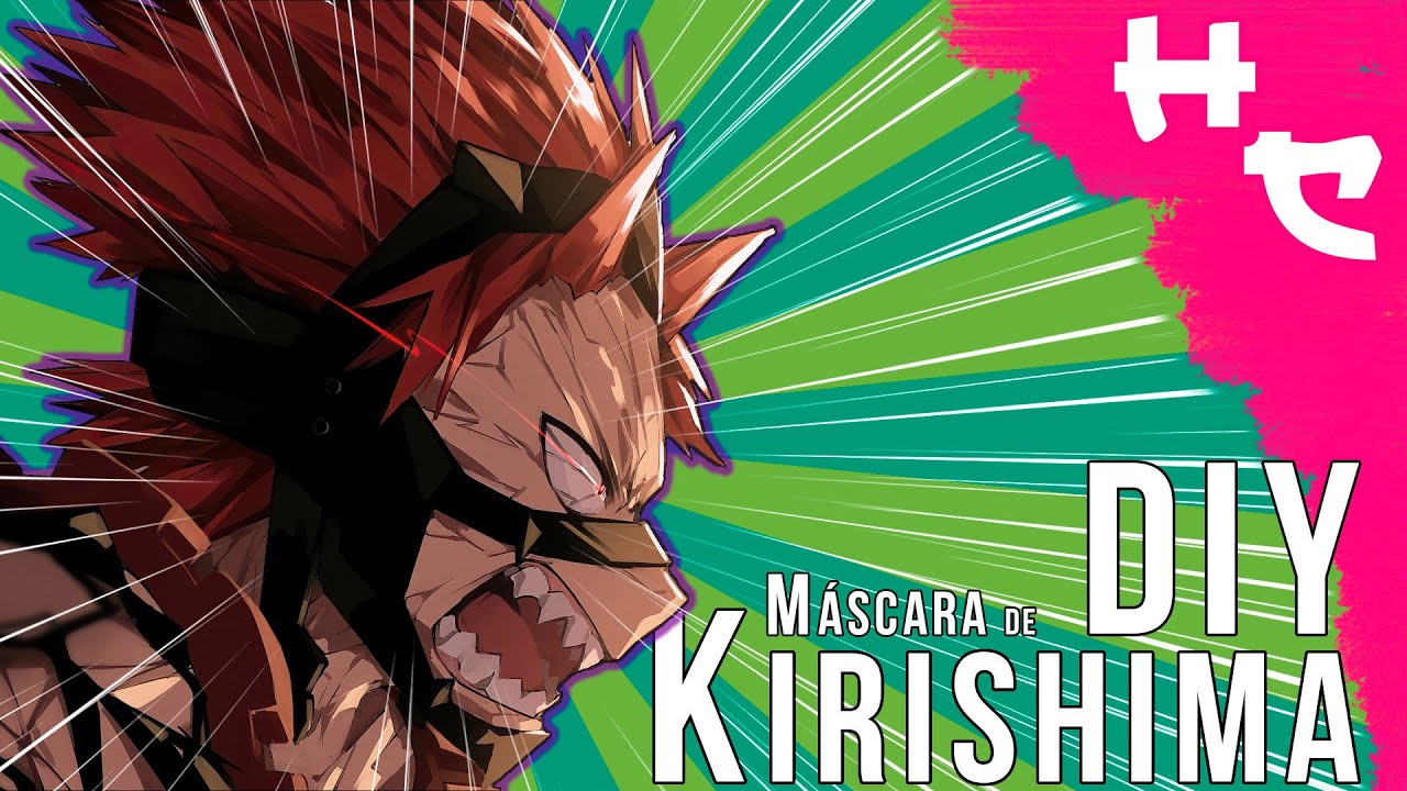 Hagamos la máscara de Kirishima de My Hero Academia + PLANTILLAS GRATIS!!!