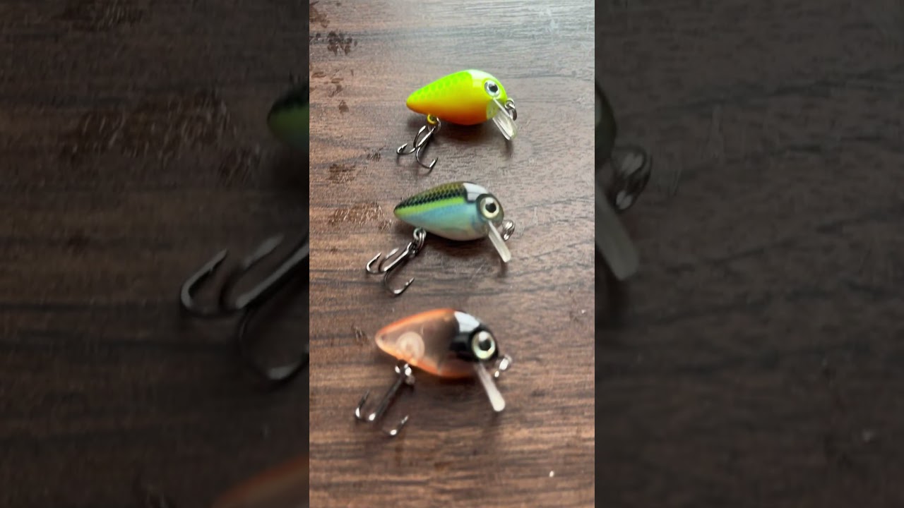 NEW Baby Blue Mini Crankbaits! Link in bio! #fishing #shortvideos #livinglures