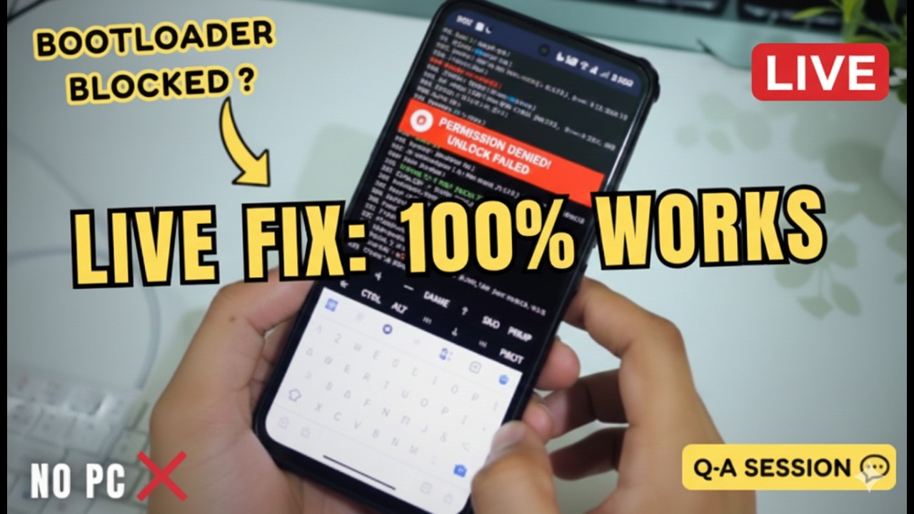 LIVE 🔴 Bootloader Unlock & Flashing Issues FIXED | Q&A + Working Methods ⚡