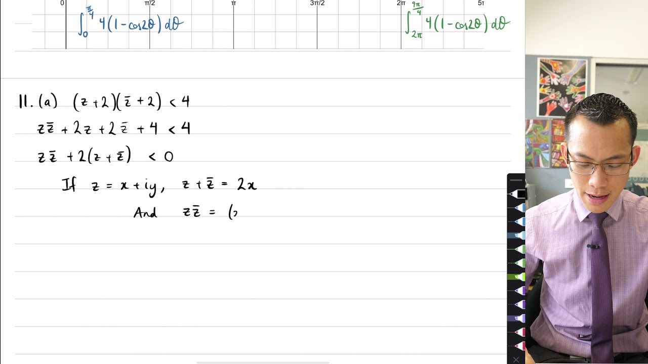 How to graph a region on the complex plane