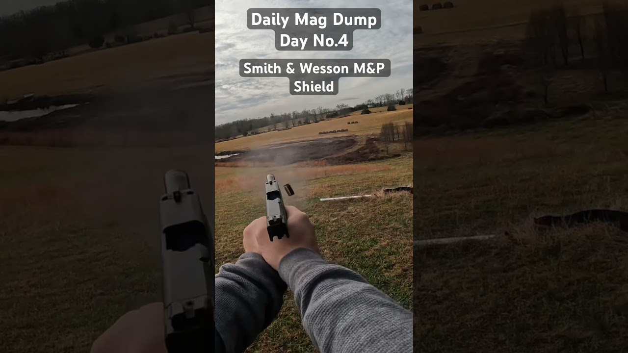 Smith & Wesson M&P Shield Mag dump. 
