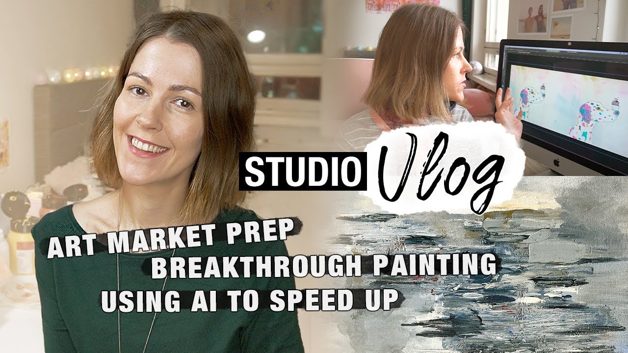 I Made A HUGE Painting Breakthrough! ♡ STUDIO VLOG