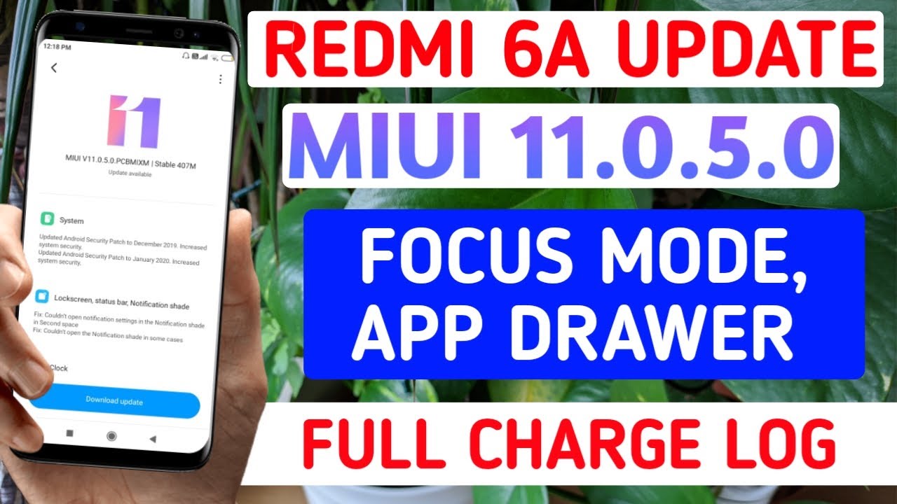 REDMI 6A MIUI 11.0.5.0 STABLE UPDATE | APP DRAWER | FOCUS MODE | REDMI 6A NEW UPDATE | MIUI 11.0.5.0