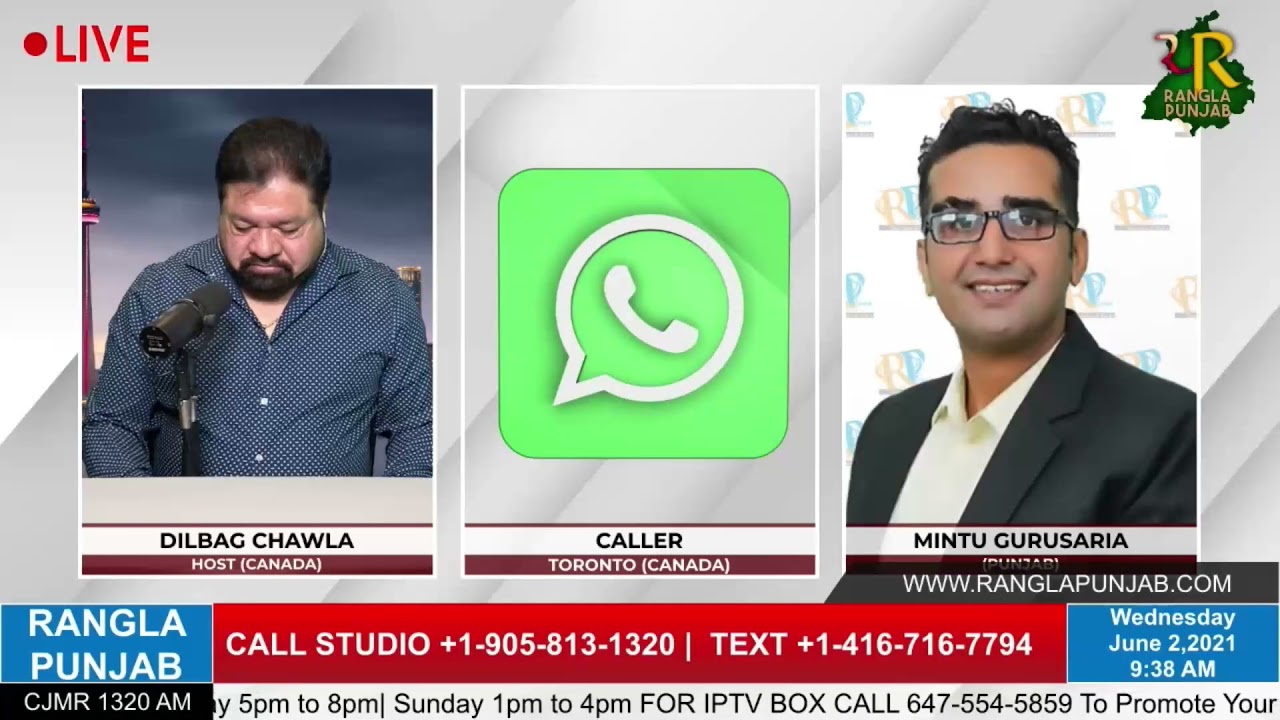 🟠🔴 RANGLA PUNJAB RADIO With Mintu Gursariya  🟠🔴 LATEST NEWS