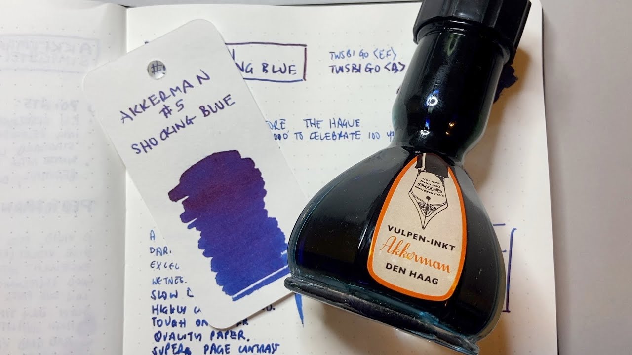 SHOCKINGLY GOOD! Akkerman No.5 Shocking Blue Ink Review