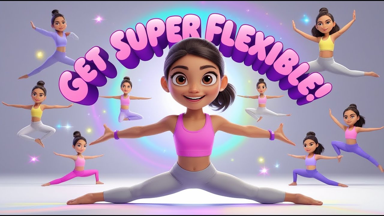 Super Fun Kids Stretching Yoga 🧘&zwj;♀️✨ | Get Flexible Fast! (Easy Poses for Kids)