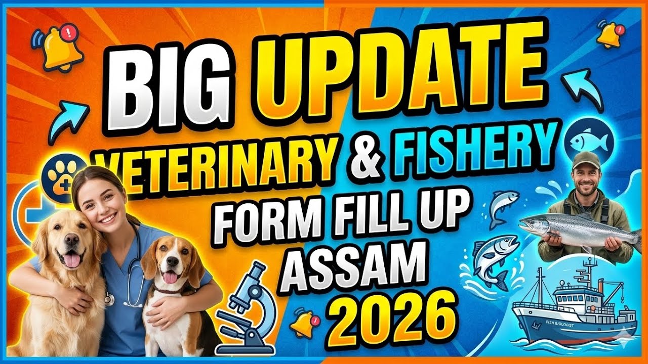 New update, veterinary & Fishery form fillup, Assam 2026 // AVFU