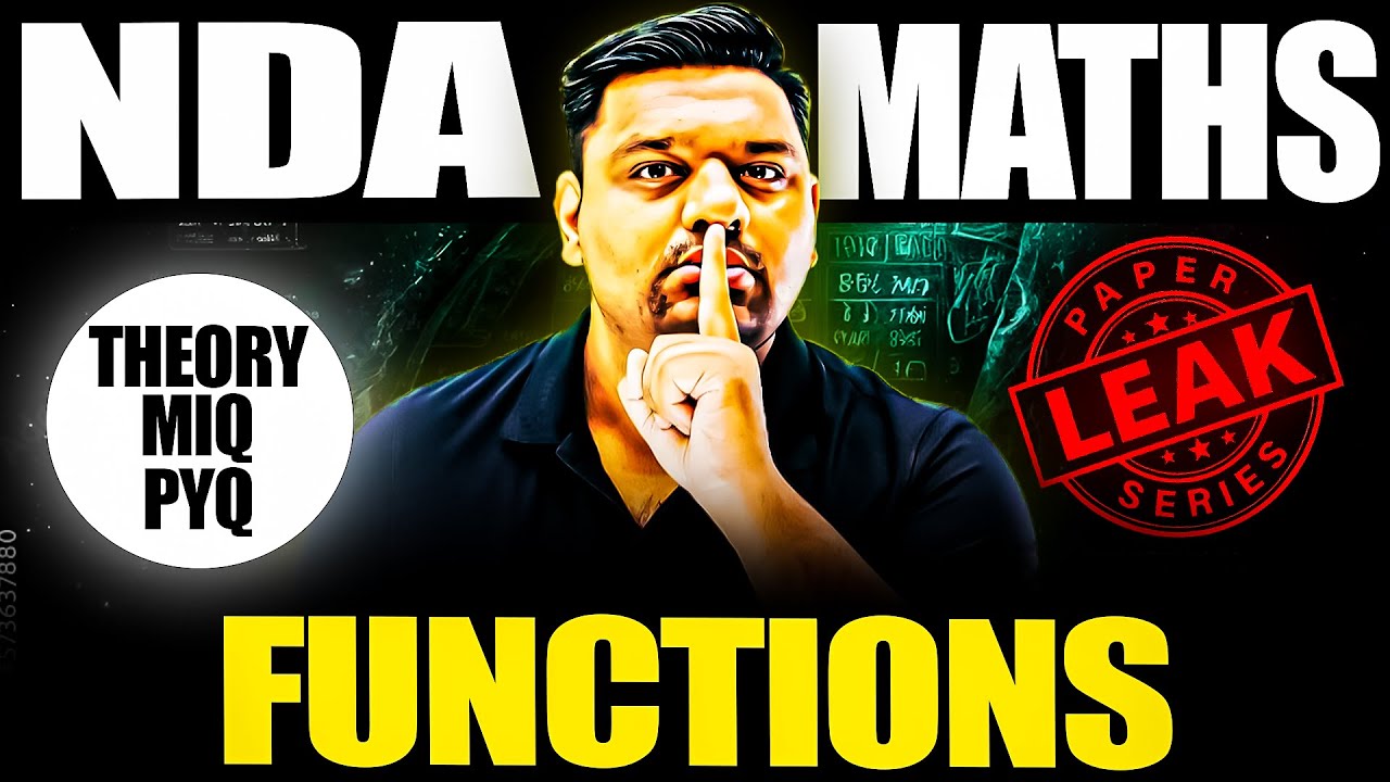 Most Important NDA Functions One Shot! 😎 NDA 1 2026 Functions 💯 NDA Maths