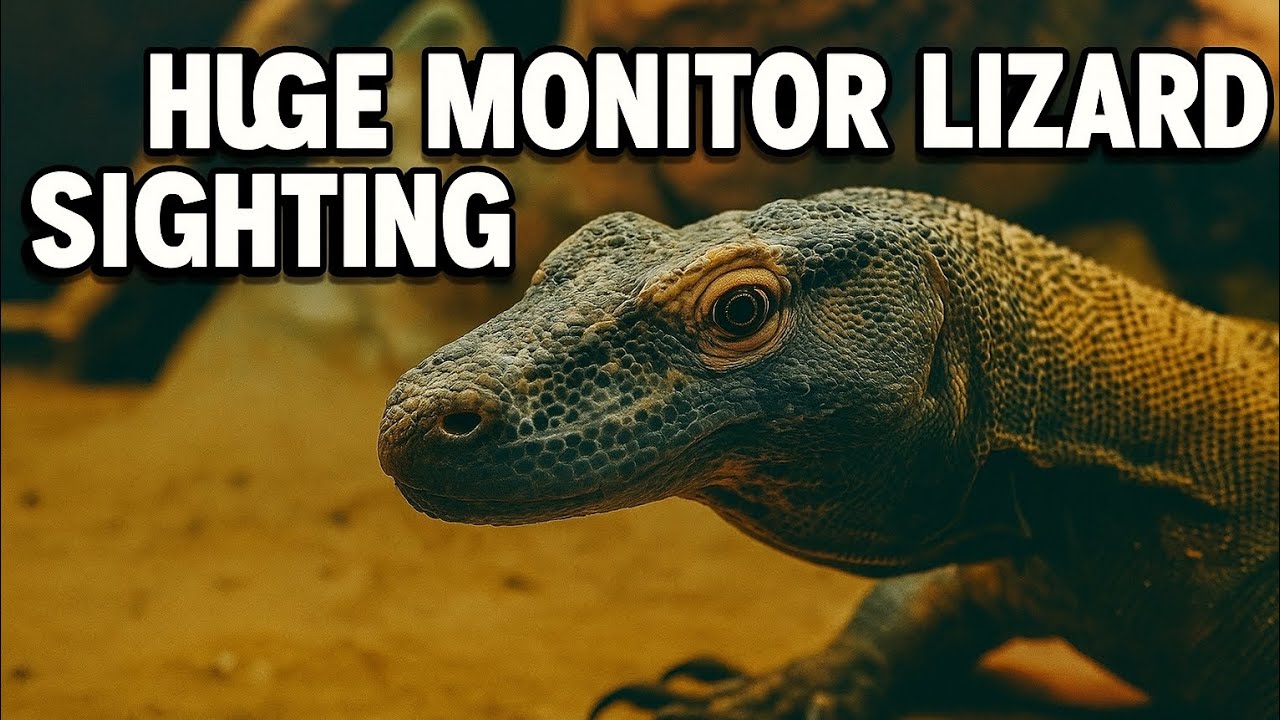 Huge monitor lizard sighting Lizard saved from dogs 